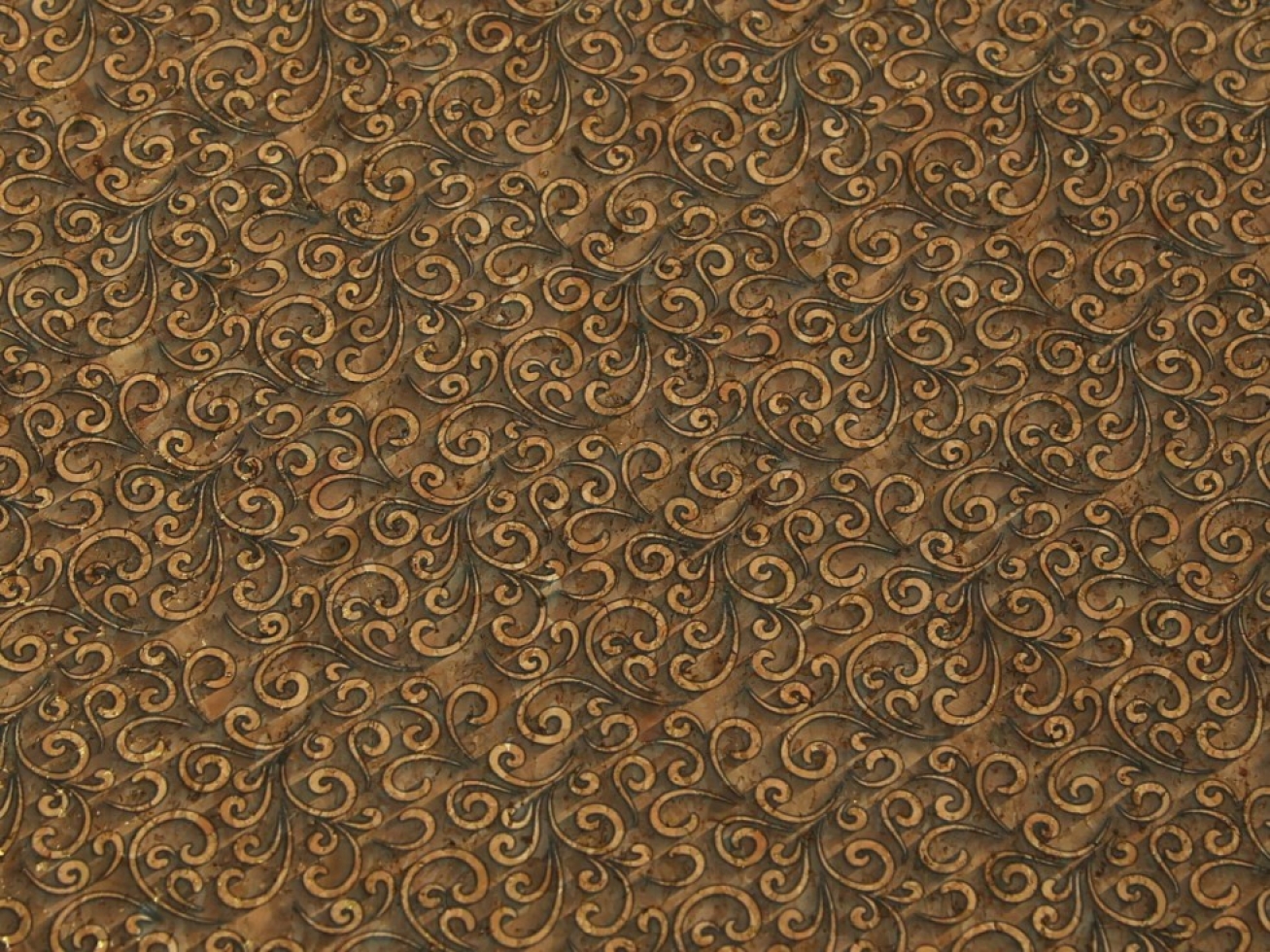 Cork Leather Fabric Brown