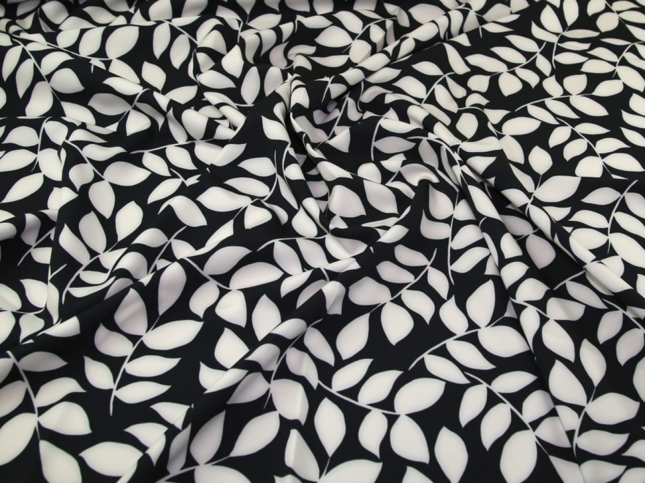 John Kaldor Barbi Stretch Woven Crepe Fabric Navy
