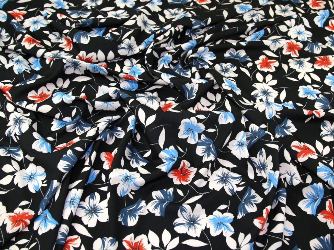 John Kaldor Hermione Crepe Fabric Blue