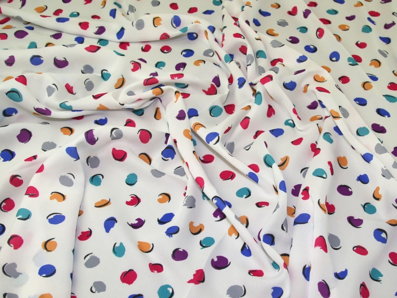 John Kaldor Liza Georgette Fabric White