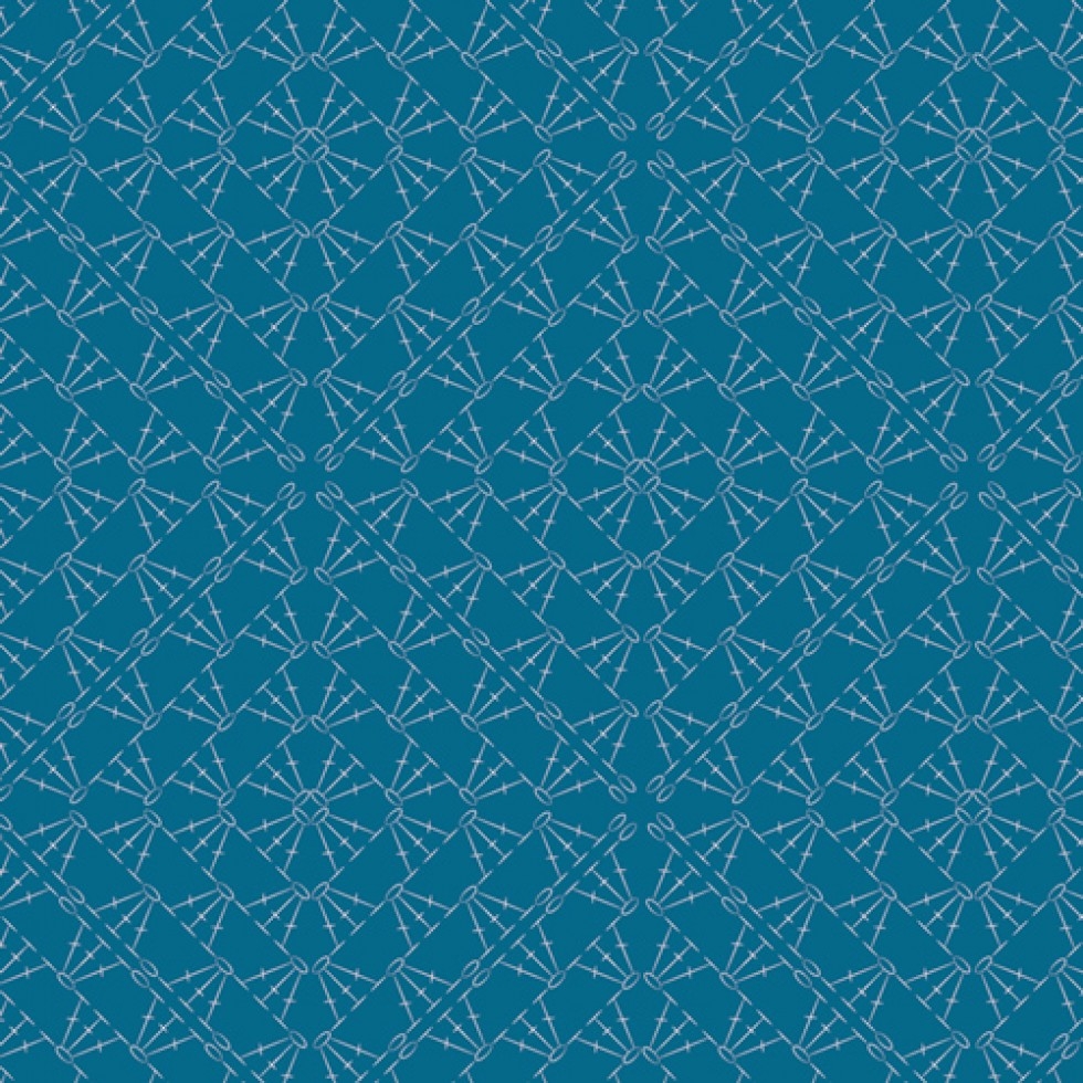 Art Gallery Fabrics Catch & Release 100% Cotton Poplin Fabric Crocheting the Net