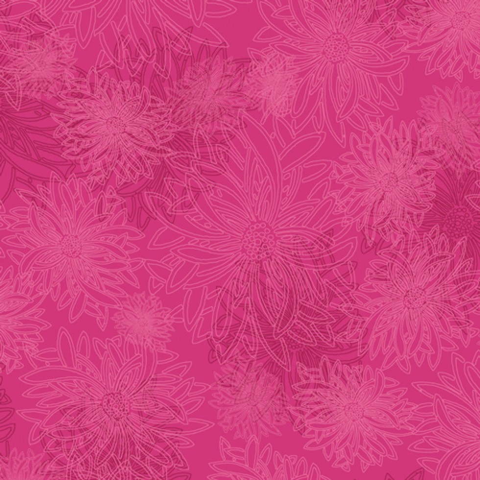 Art Gallery Fabrics Floral Elements 100% Cotton Poplin Fabric Fuchsia