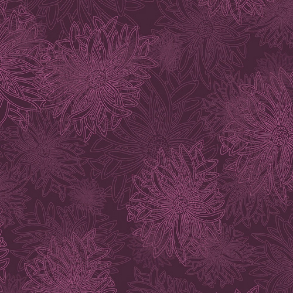 Art Gallery Fabrics Floral Elements 100% Cotton Poplin Fabric Mulberry