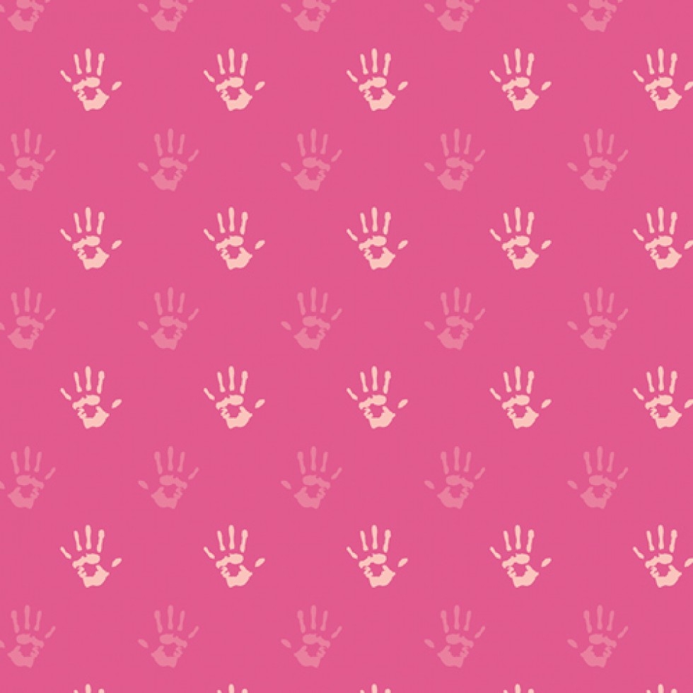 Art Gallery Fabrics Playroom Cotton Jersey Stretch Knit Fabric Fingerpaint Pink