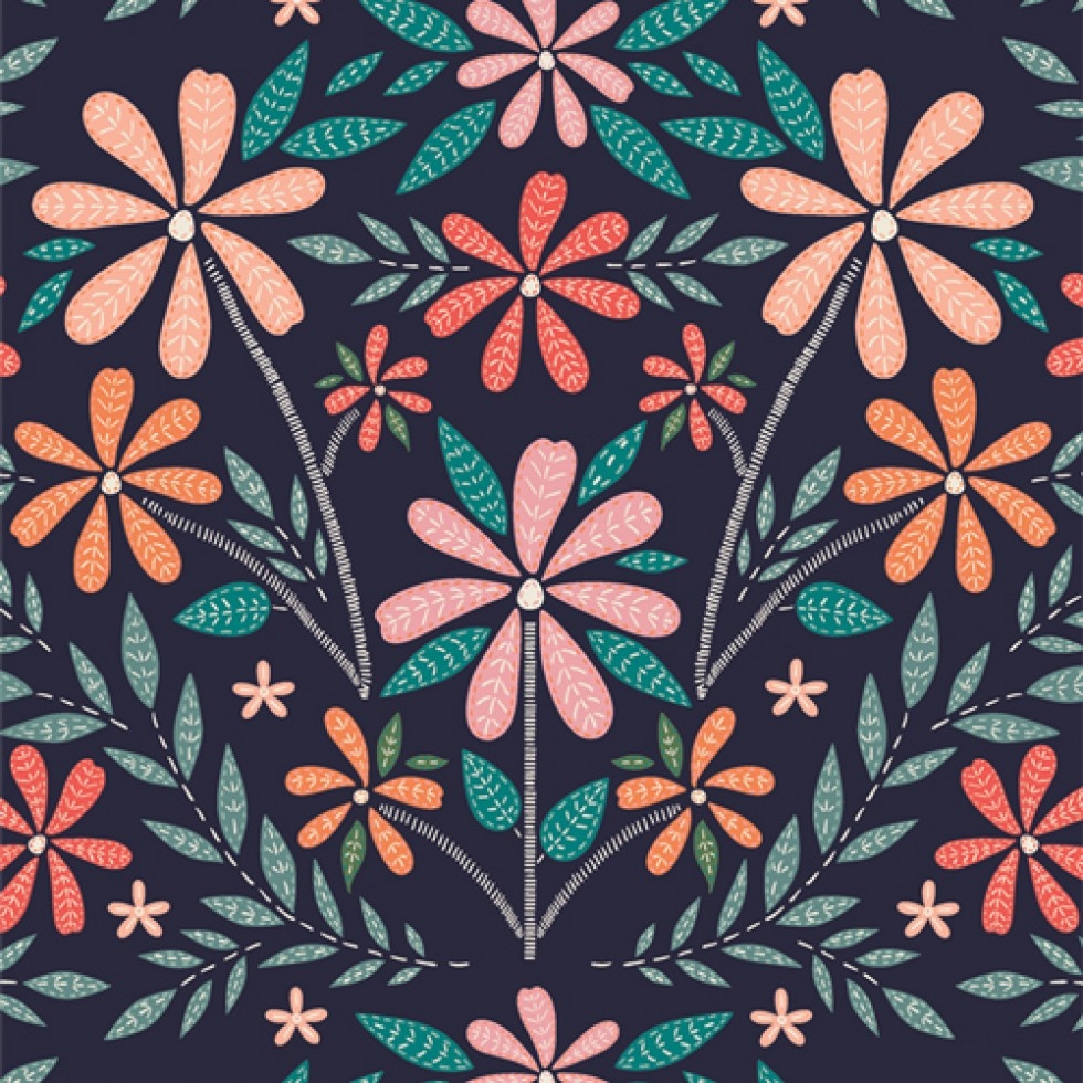 Art Gallery Fabrics Meriwether 100% Cotton Poplin Fabric Cottage Garden Still