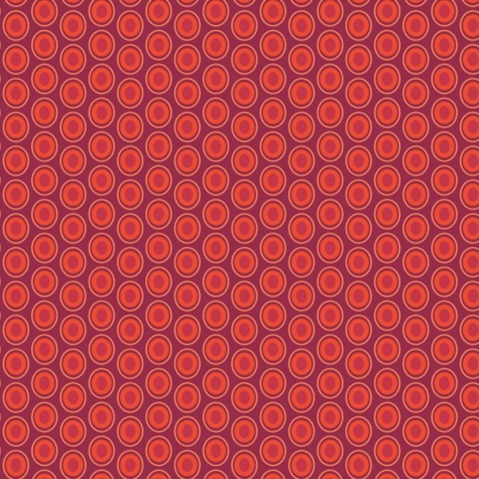 Art Gallery Fabrics Oval Elements 100% Cotton Poplin Fabric Saffron
