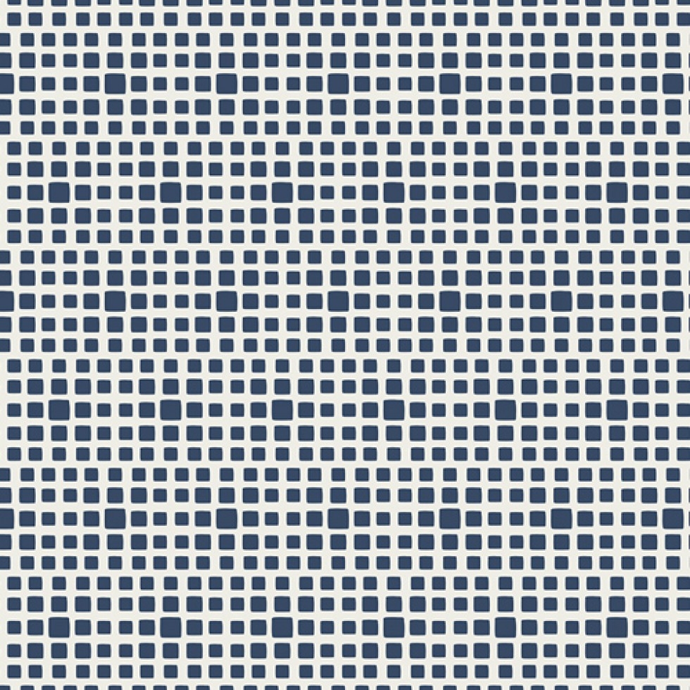 Art Gallery Fabrics Squared Elements 100% Cotton Poplin Fabric Navy