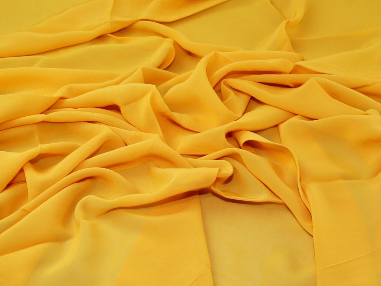 Viscose Georgette Fabric Mustard