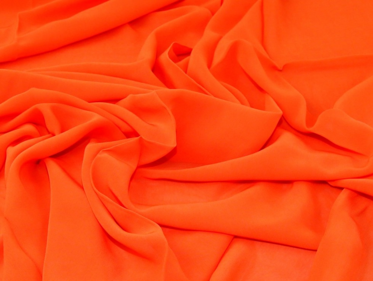 Viscose Georgette Fabric Orange