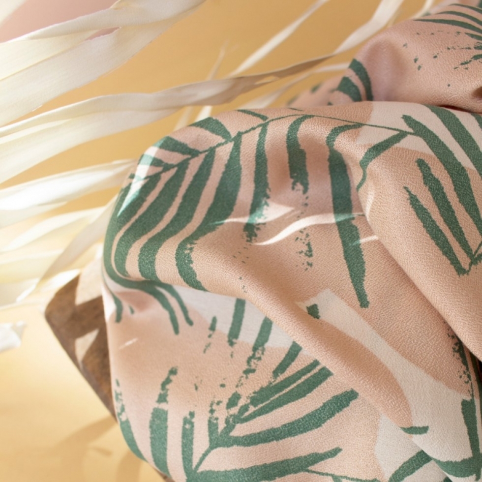 Atelier Brunette Canopy Viscose Crepe Fabric Cactus