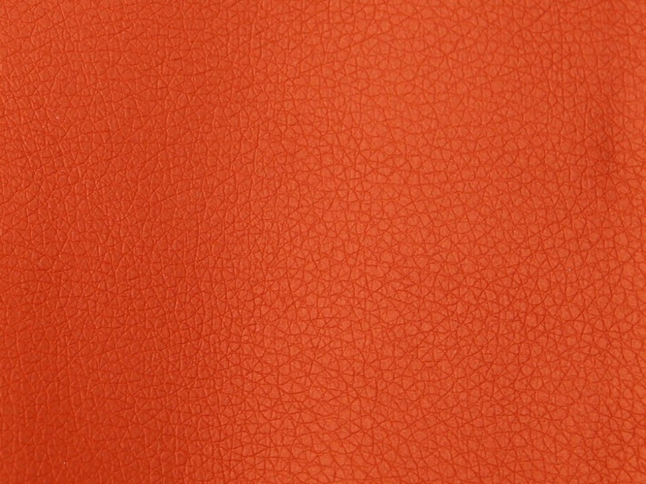Stof France Heavy Soft Faux Leather Fabric Metallic Terracotta