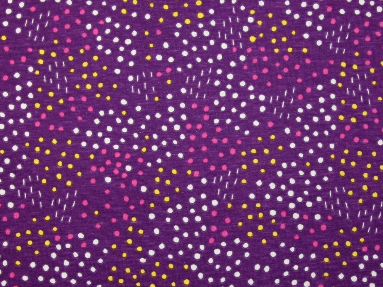 Stof France PUL Coated Jersey Stretch Knit Fabric Purple