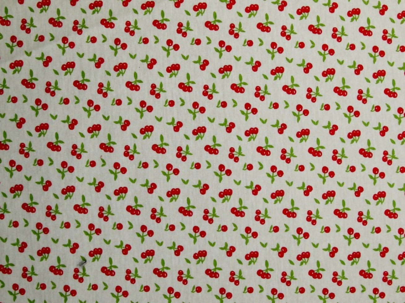 Stof France PUL Coated Jersey Stretch Knit Fabric Red on Ivory