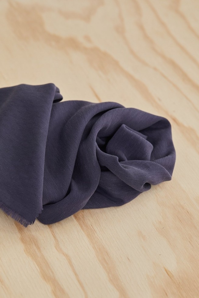 Meet MILK Tencel Lyocell Diamond Jacquard Crepe Fabric Blueberry