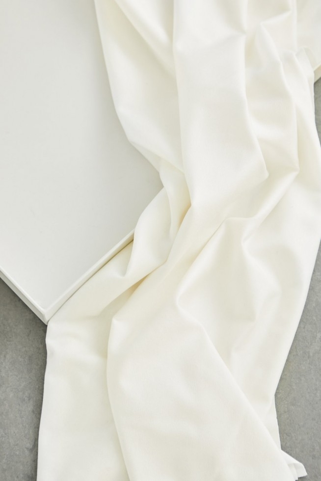 Meet MILK Tencel Lyocell Jersey Stretch Knit Fabric Bright White