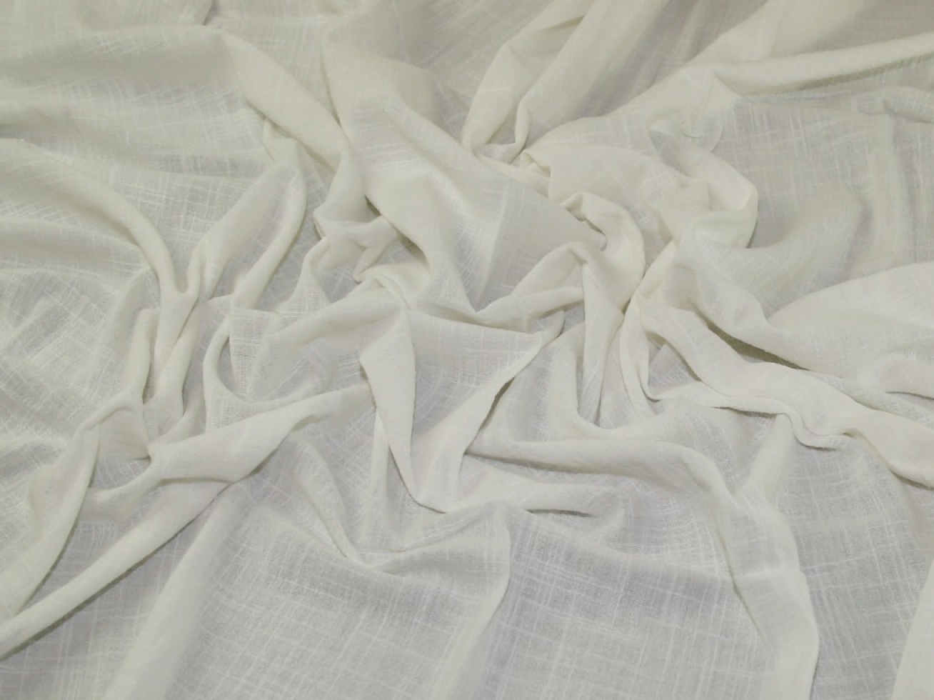 John Louden Cotton Cheesecloth Fabric Ivory