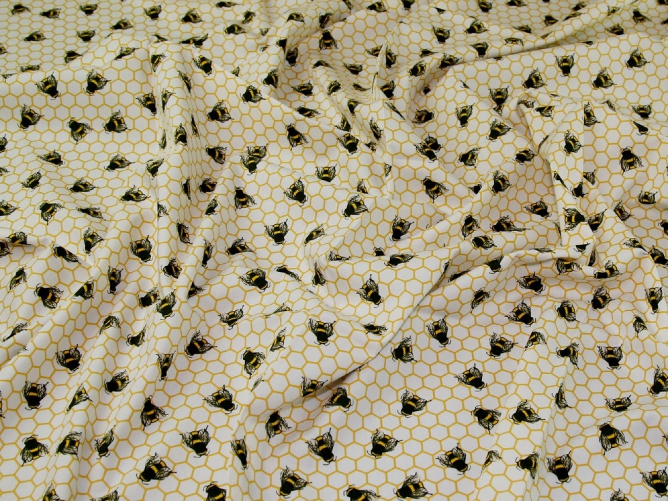 Rose & Hubble 100% Cotton Poplin Fabric Ivory