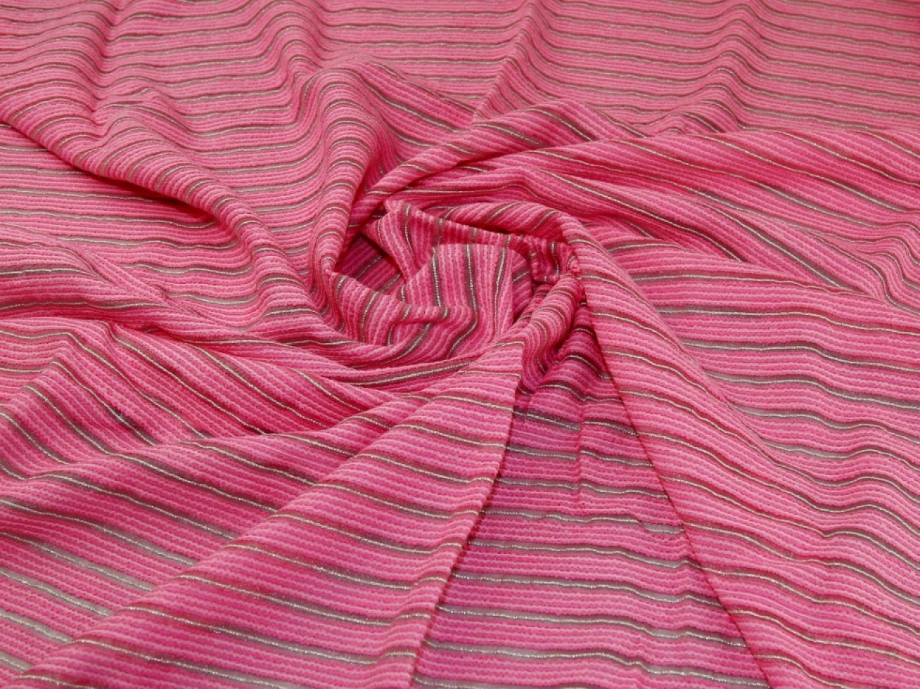 Embroidered Organza Fabric Pink