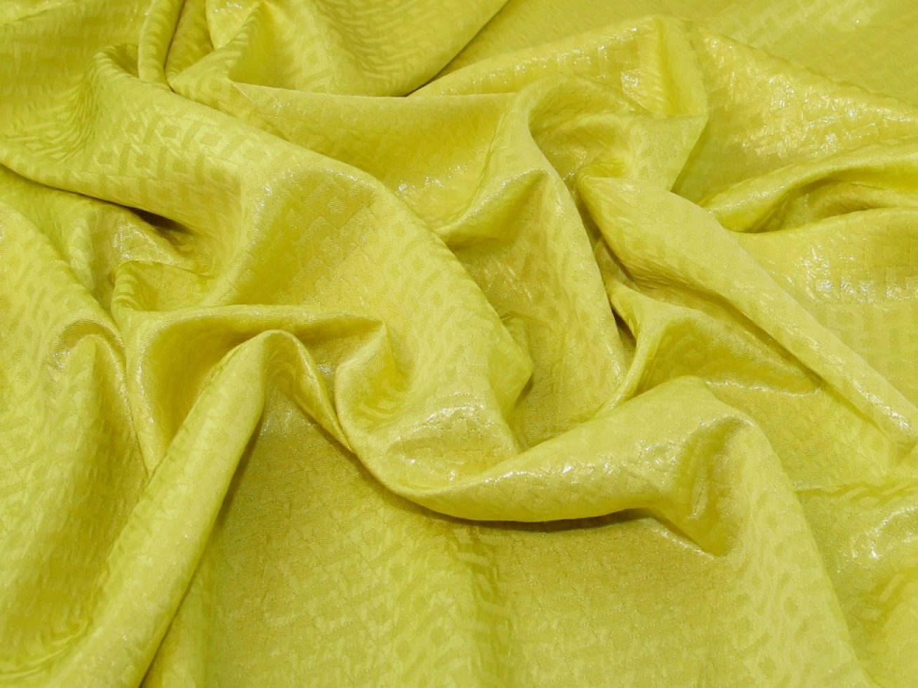 Metallic Woven Jacquard Fabric Citrus