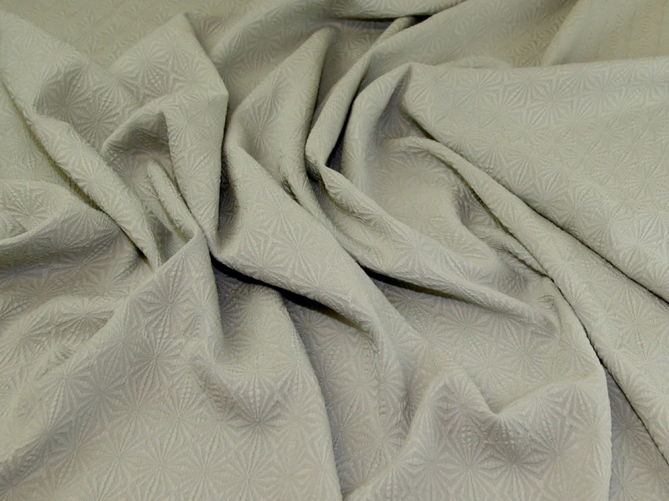 Stretch Woven Jacquard Fabric Pale Grey