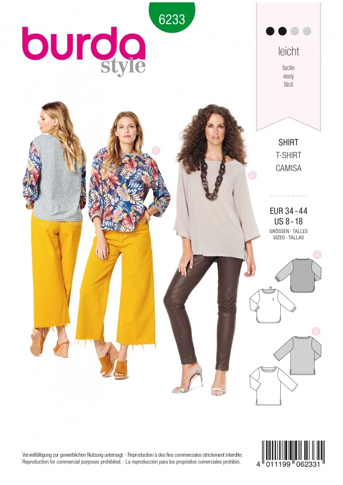Burda Paper Sewing Pattern 6233