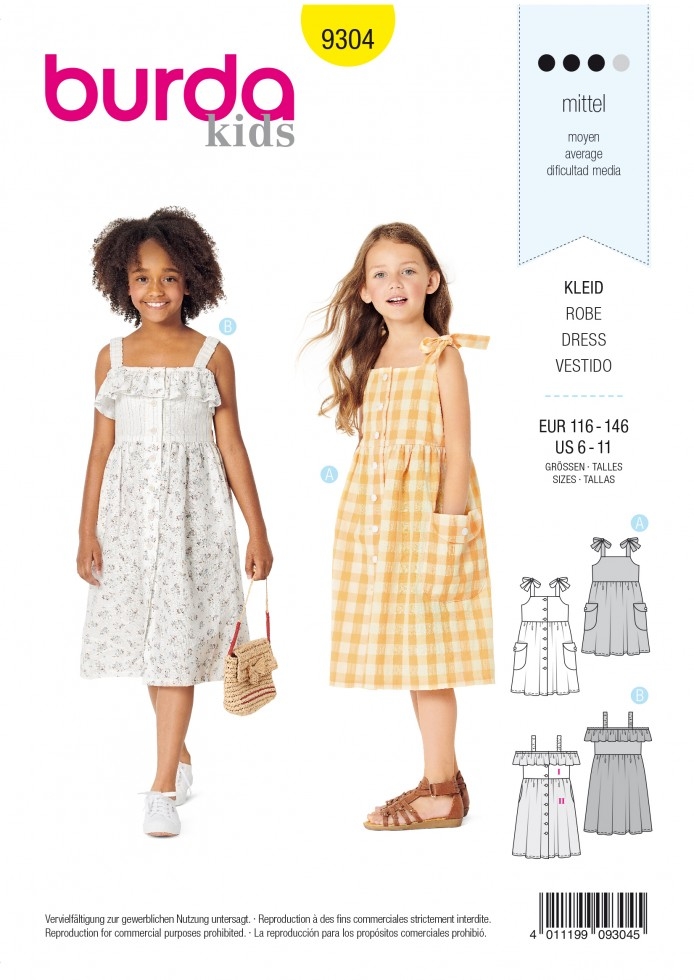 Burda Paper Sewing Pattern 9304