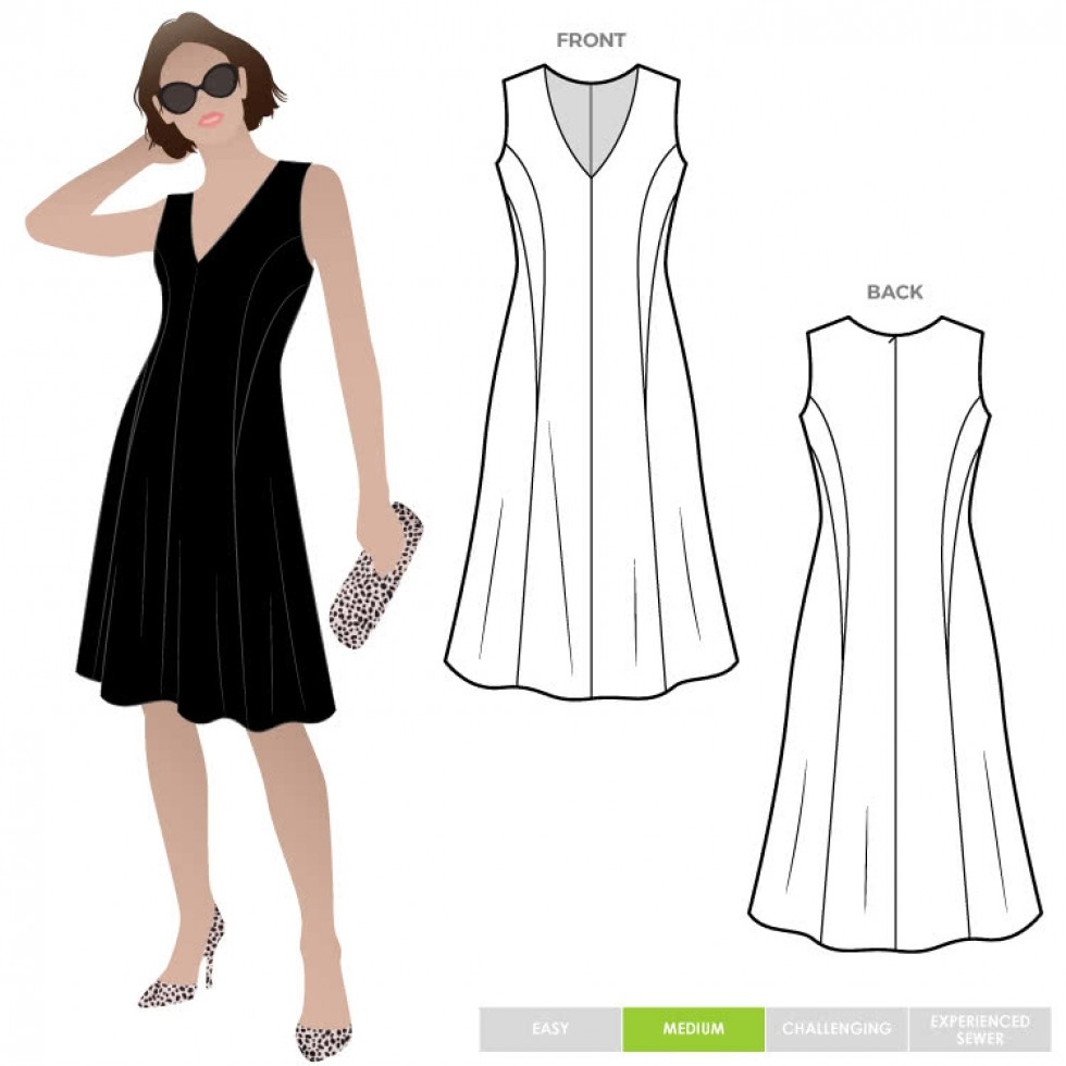 Style Arc Paper Sewing Pattern Carnegie Dress