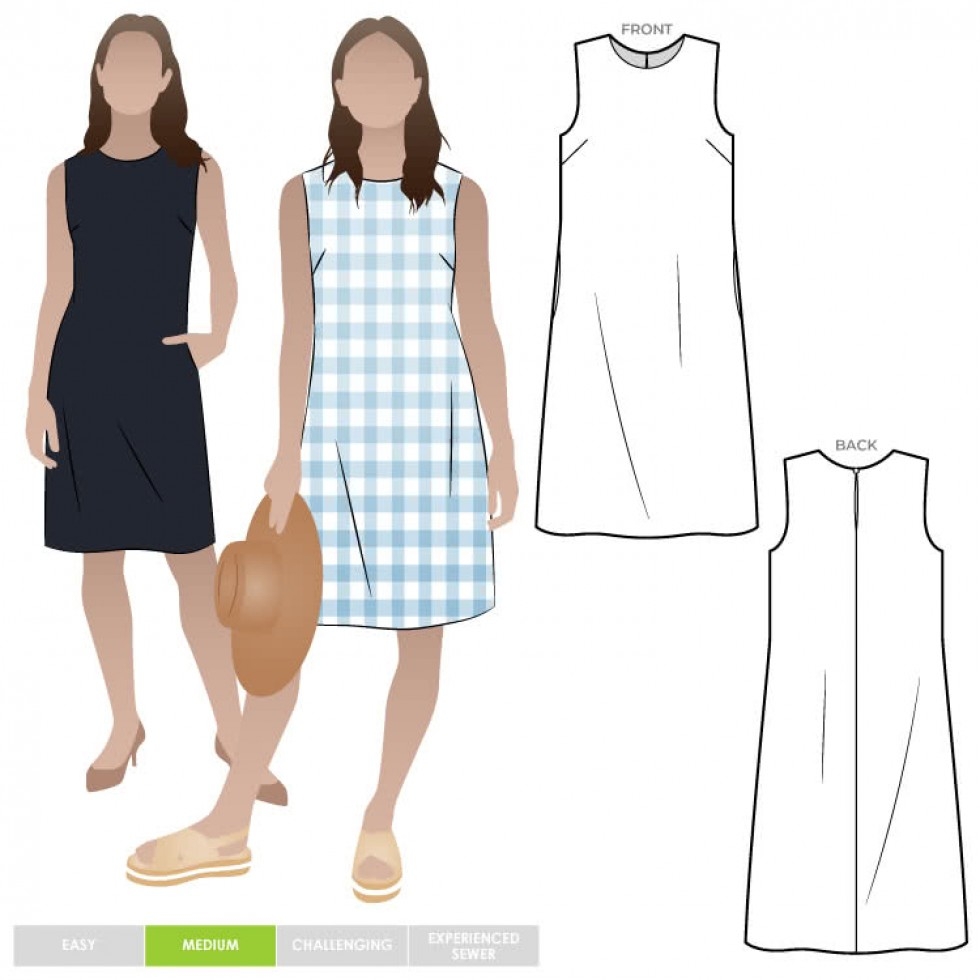 Style Arc Paper Sewing Pattern June Sheath Dress