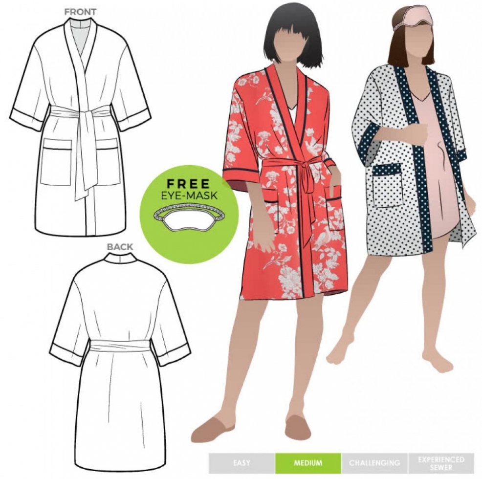 Style Arc Paper Sewing Pattern Loungewear Robe