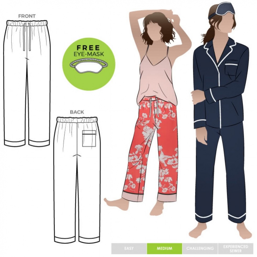 Style Arc Paper Sewing Pattern Loungewear PJ Pant