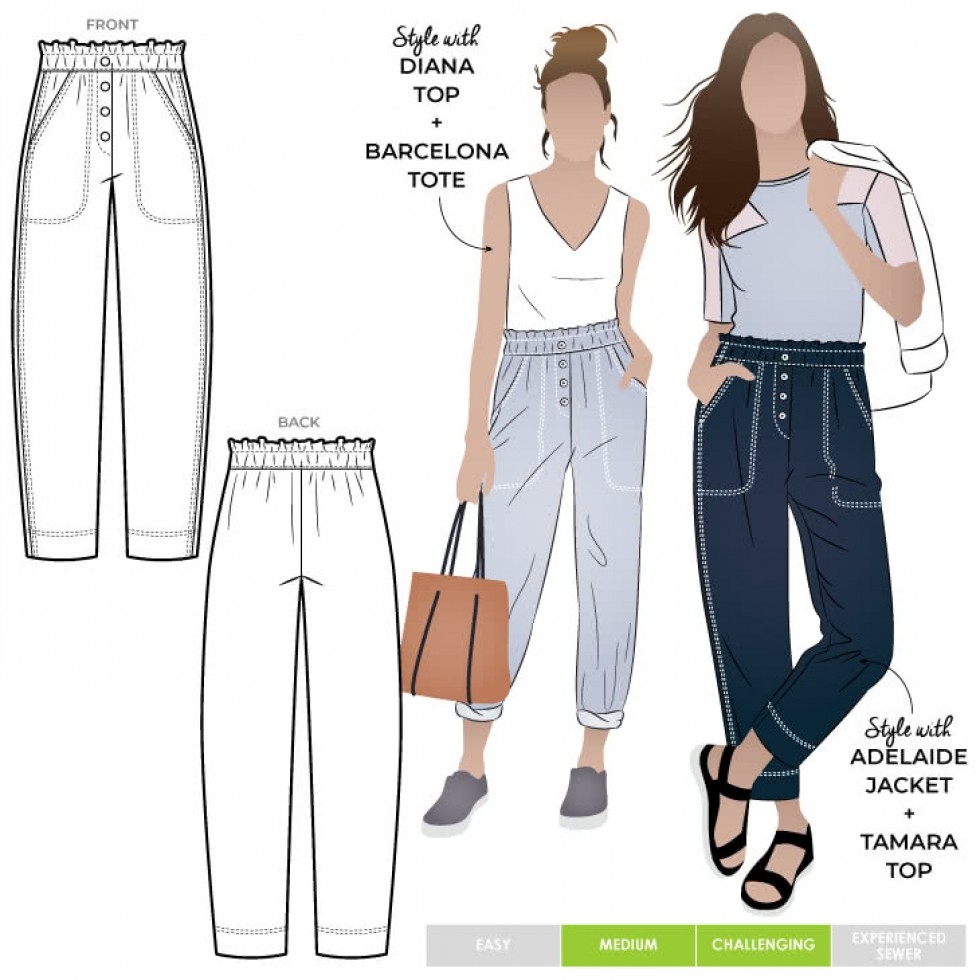 Style Arc Paper Sewing Pattern Texas Pant