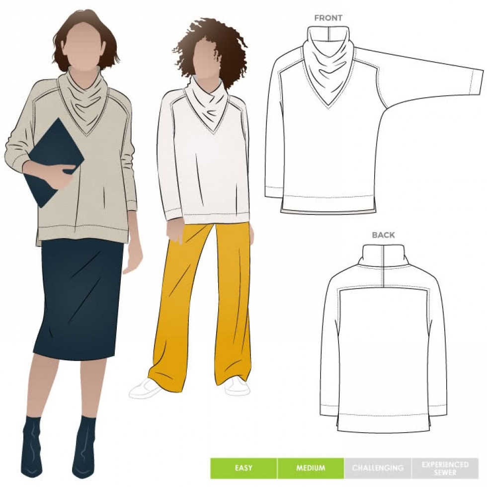 Style Arc Paper Sewing Pattern Balmain Tunic