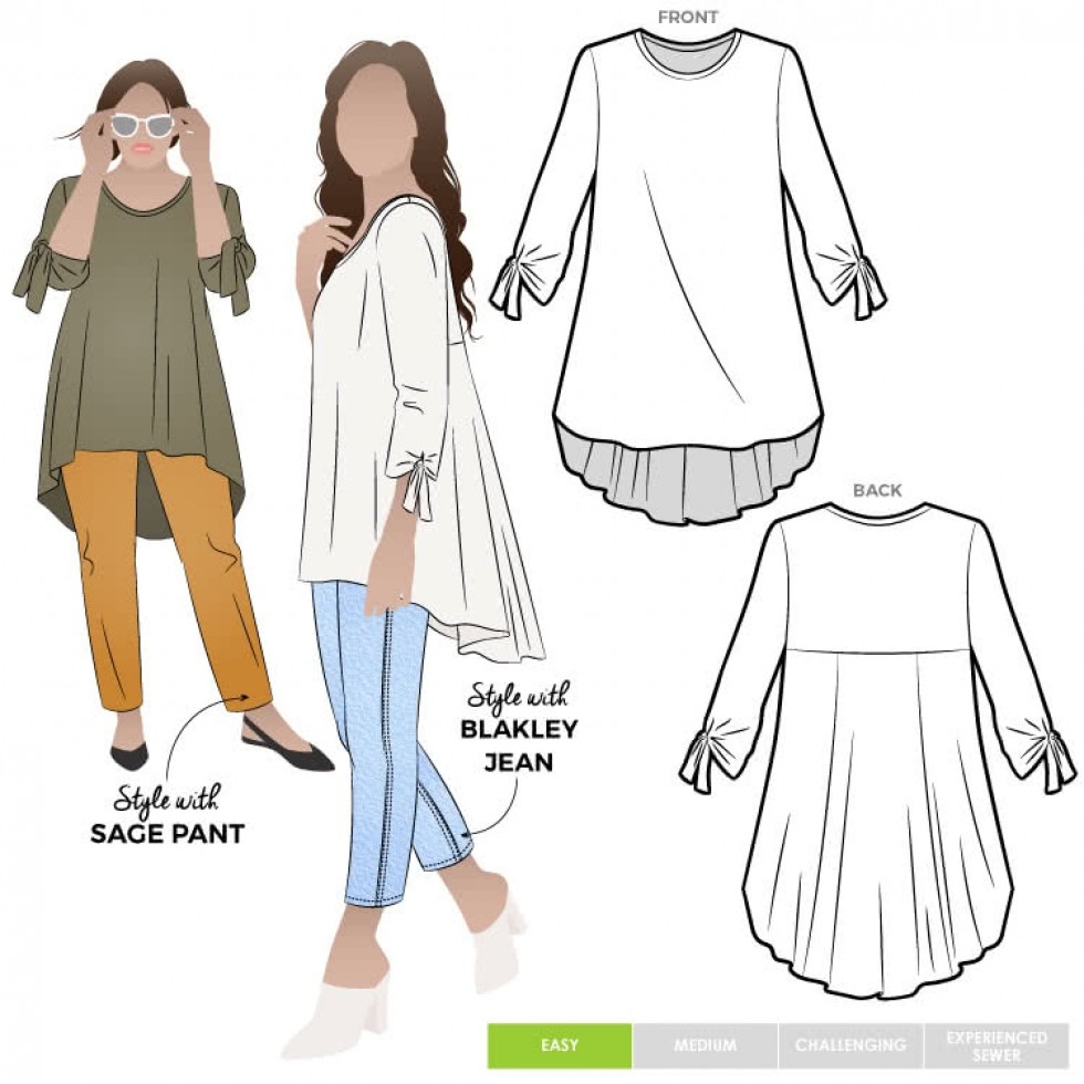 Style Arc Paper Sewing Pattern Oakley Tunic