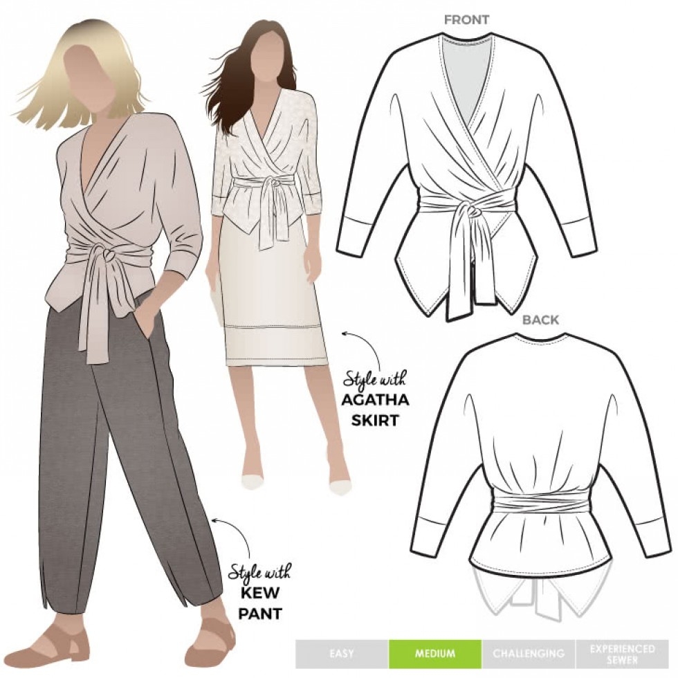 Style Arc Paper Sewing Pattern Dale Top