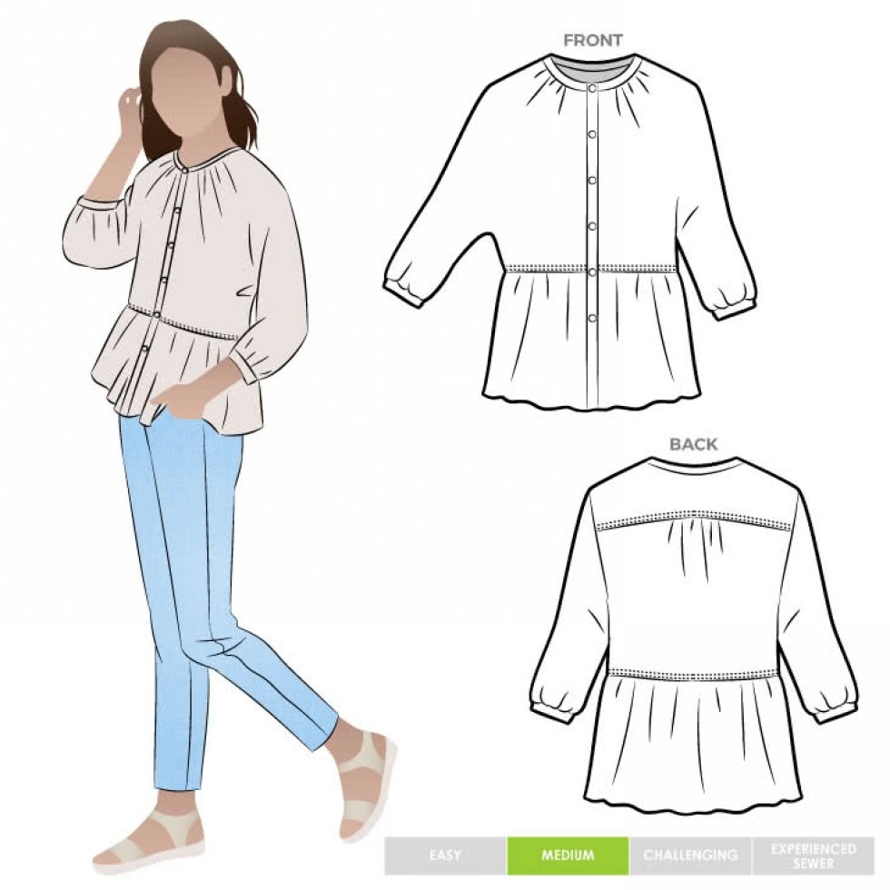 Style Arc Paper Sewing Pattern Blossom Top