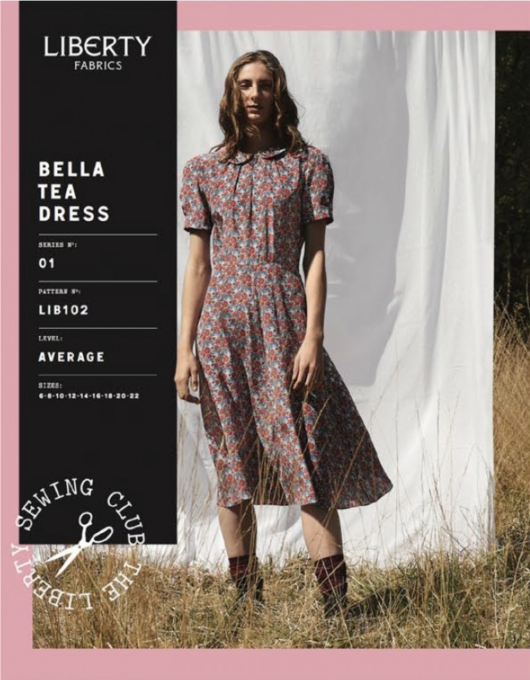 Liberty London Paper Sewing Pattern Bella Tea Dress