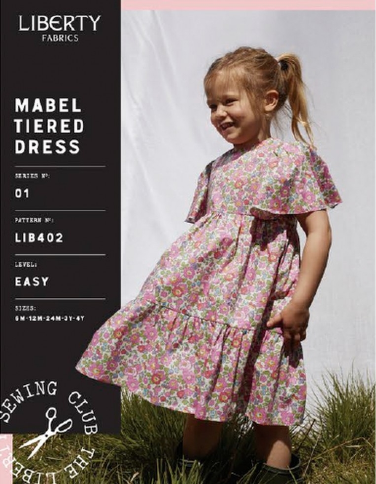 Liberty London Paper Sewing Pattern Mabel Tiered Dress