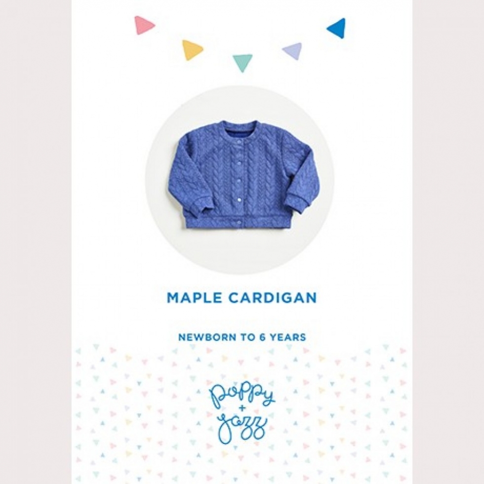 Poppy & Jazz Paper Sewing Pattern Maple Cardigan
