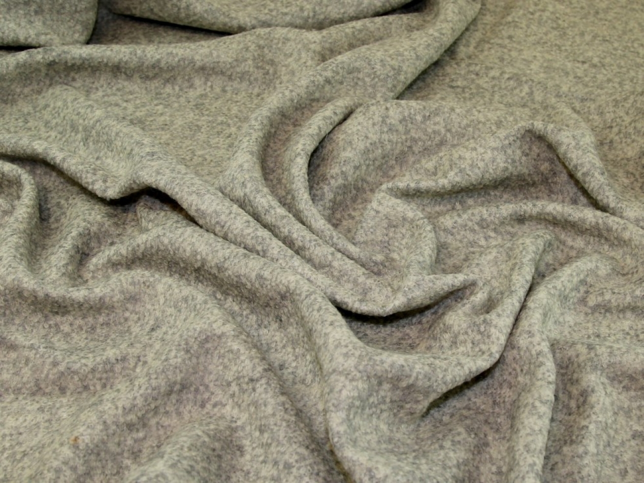 Wool Blend Coating Fabric Light Grey