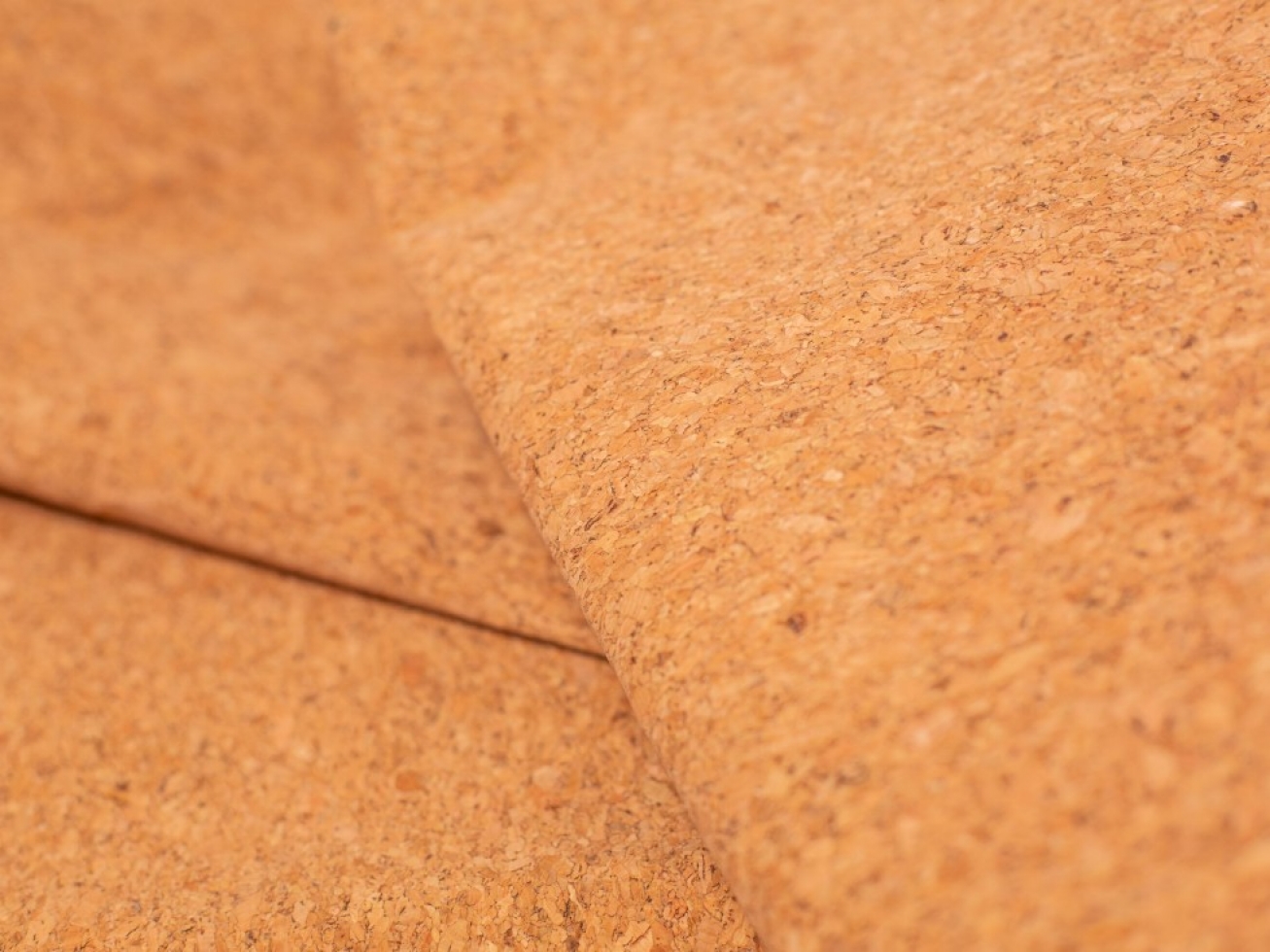Cork Leather Fabric Brown
