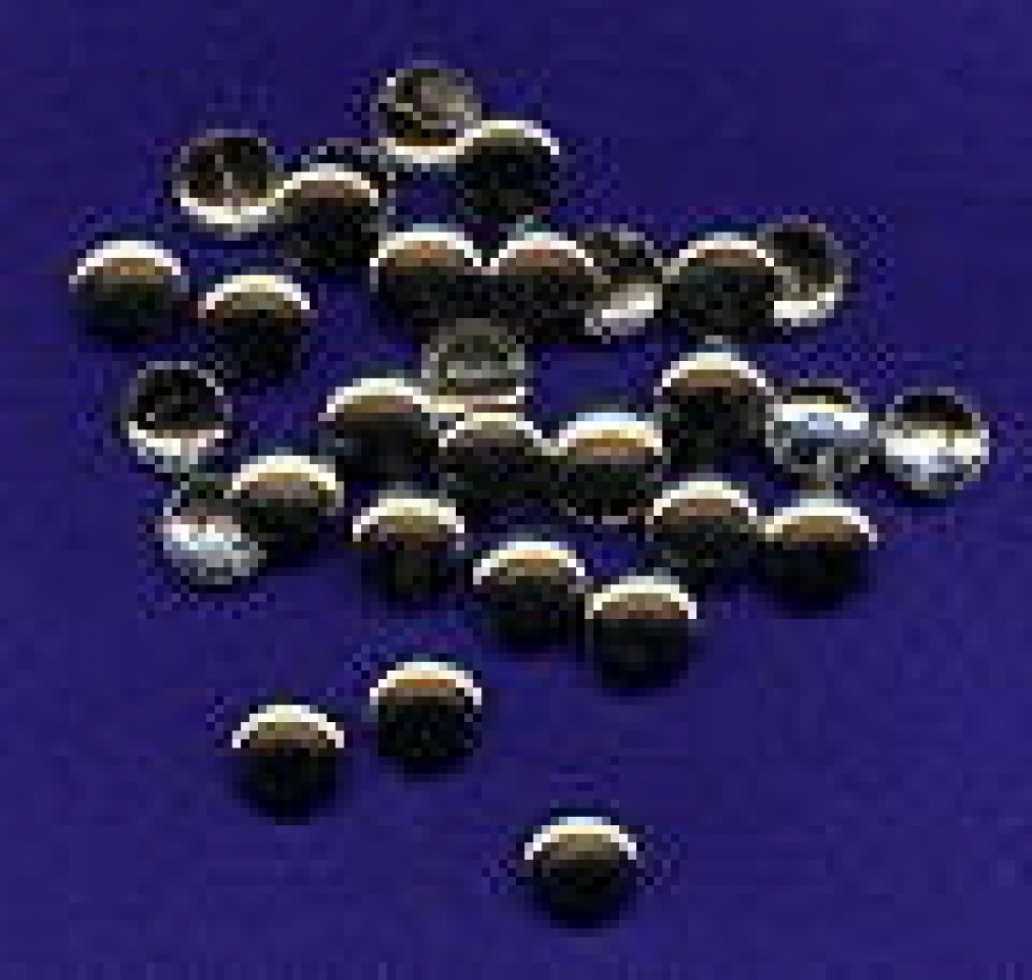 Hemline Metal Self Cover Buttons Silver