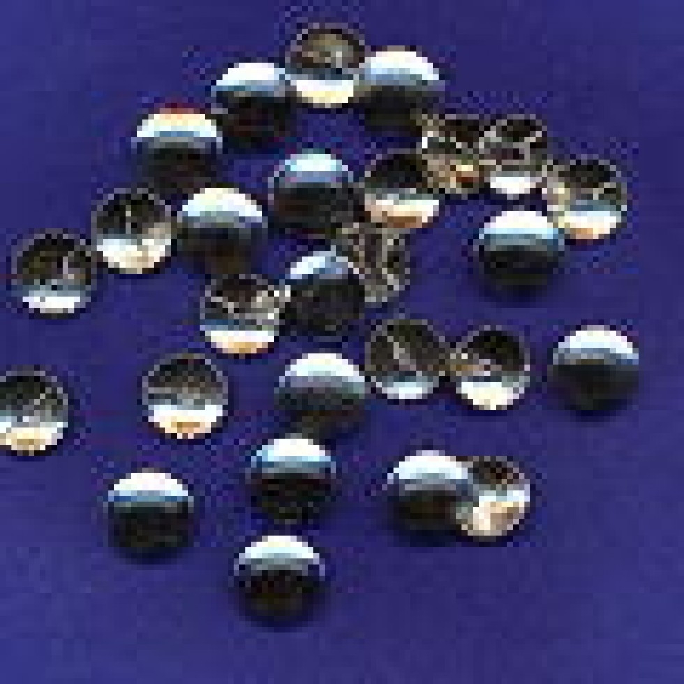 Hemline Metal Self Cover Buttons Silver