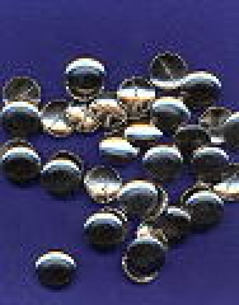 Hemline Metal Self Cover Buttons Silver