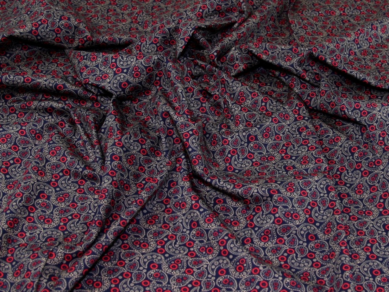 Rose & Hubble 100% Cotton Poplin Fabric Navy