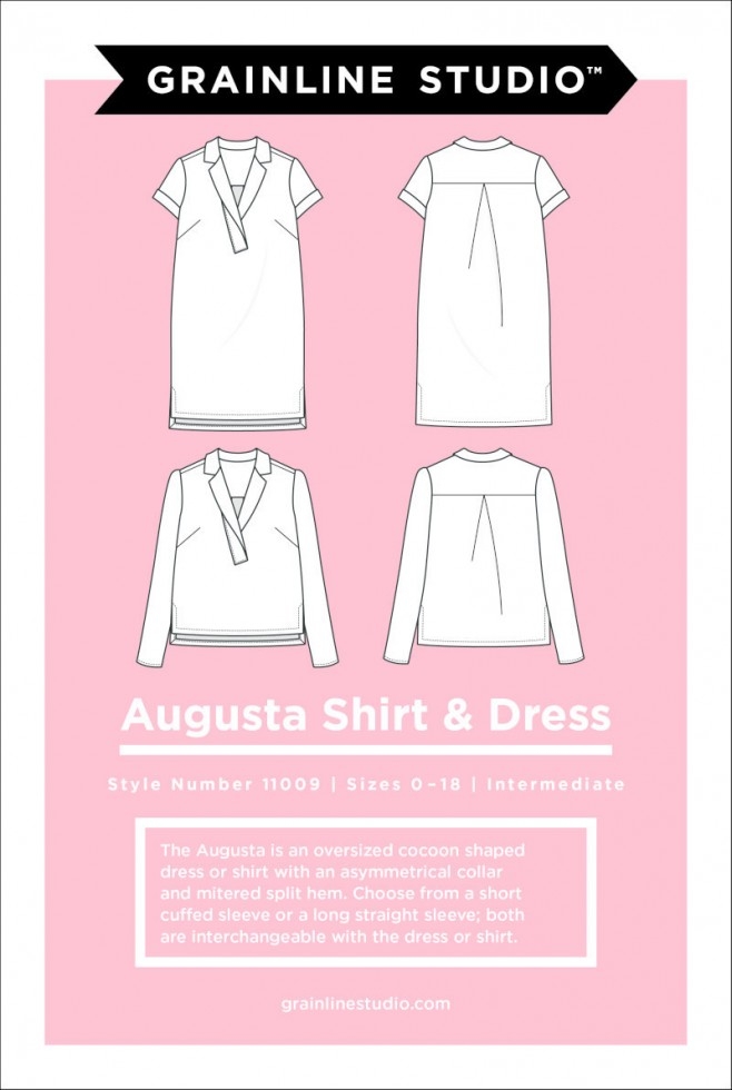 Grainline Studio Paper Sewing Pattern Augusta Shirt & Dress