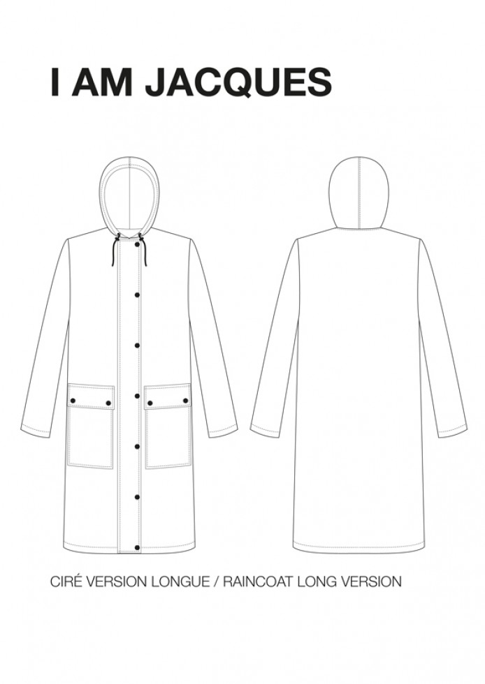 I AM Paper Sewing Pattern Jacques Raincoat