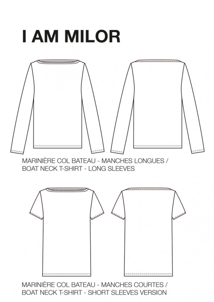 I AM Paper Sewing Pattern Milor T Shirt