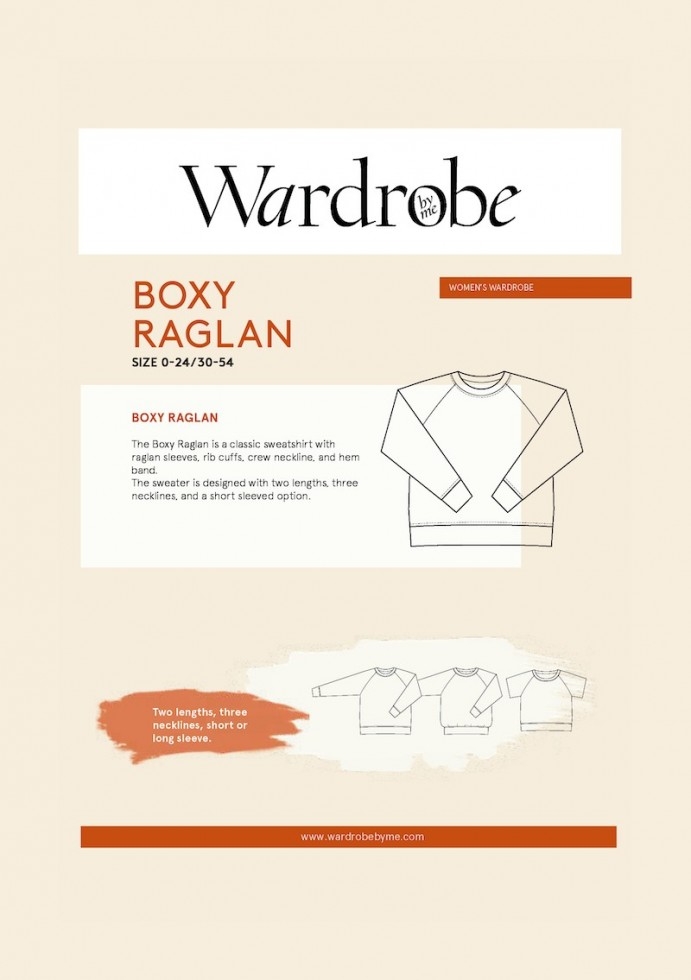Wardrobe By Me Paper Sewing Pattern Boxy Raglan Sweater