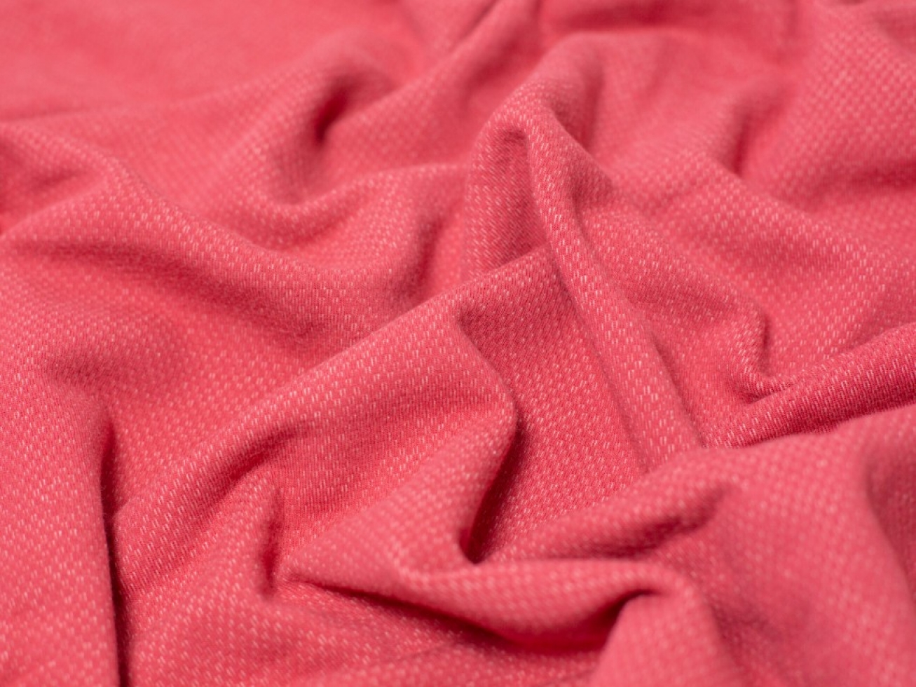 Minerva Core Range Jacquard Fleece Back Sweatshirt Stretch Knit Fabric Dark Dusky Pink