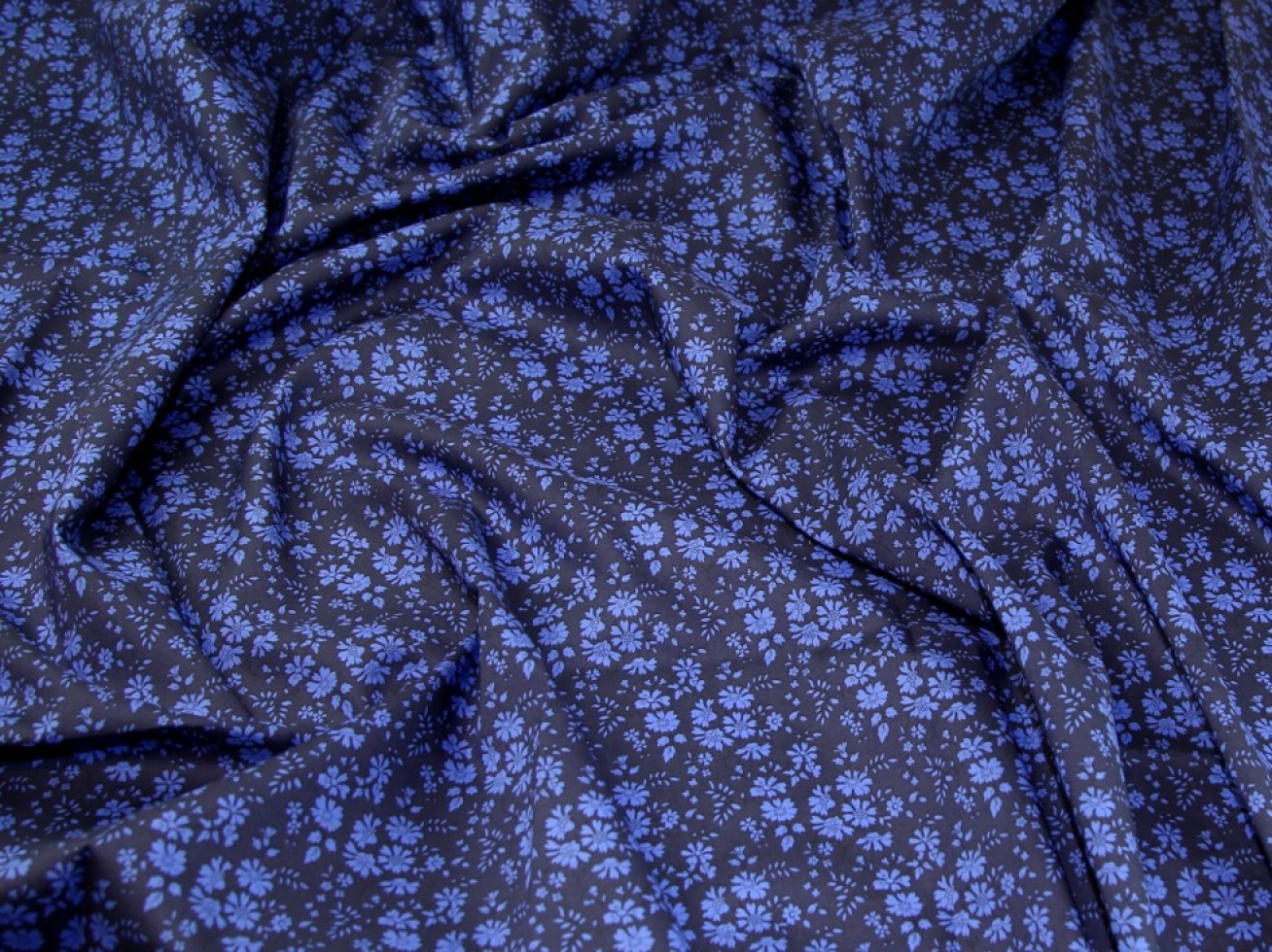 Liberty London Capel Tana Cotton Lawn Fabric Indigo